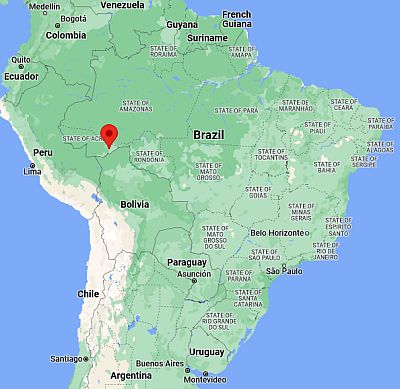 Rio Branco, position dans la carte