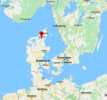 Aalborg, position dans la carte