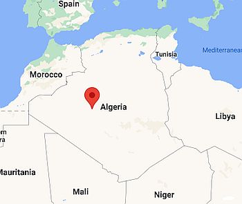 Adrar, position dans la carte