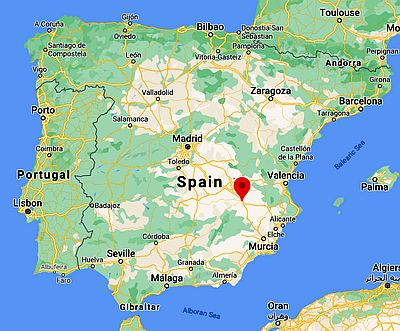 Albacete, position dans la carte