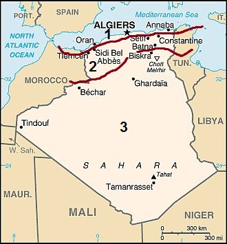 Carte - Algerie