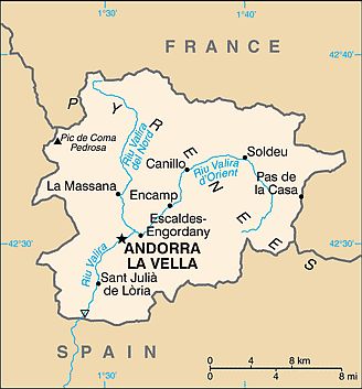Carte - Andorre
