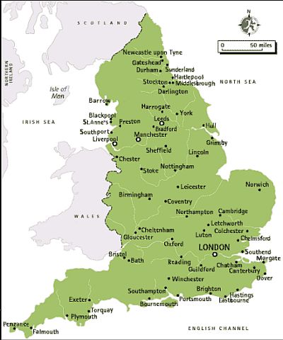 Carte - Angleterre