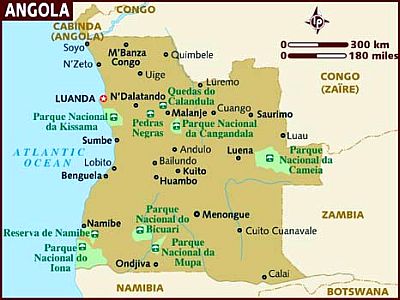 Carte - Angola