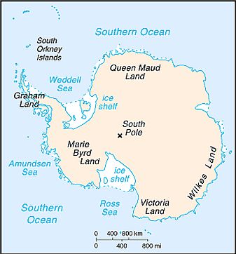 Carte - Antarctique