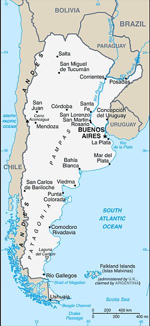 argentine carte des villes