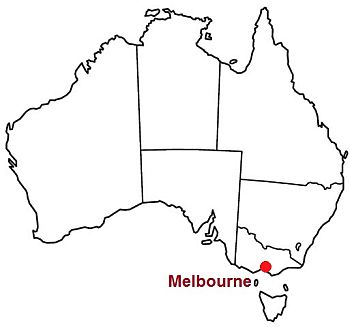 Melbourne, où se trouve