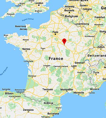 Auxerre, position dans la carte