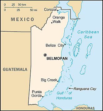 Carte - Belize