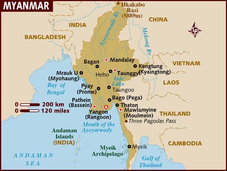 Carte - Birmanie