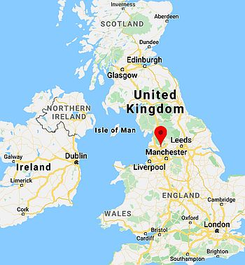 Blackburn, position dans la carte