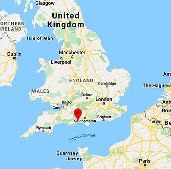 Bournemouth, position dans la carte