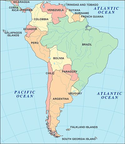 Carte - Amerique Sud