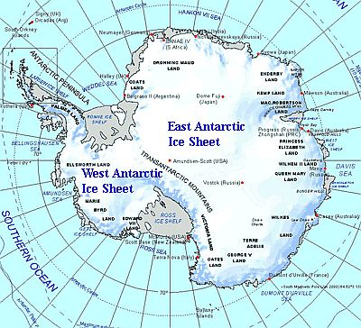 Carte - Antarctique