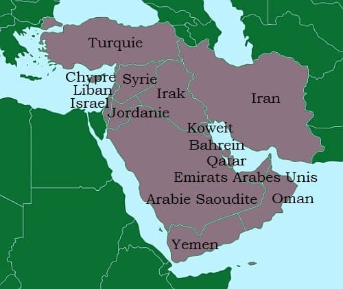 Carte - Moyen Orient