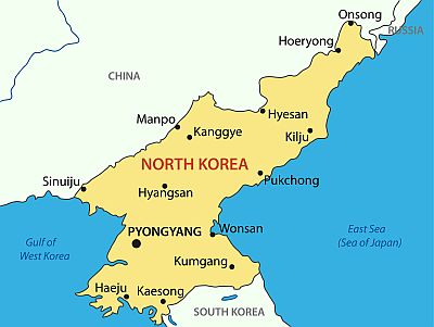 Carte - Coree Du Nord