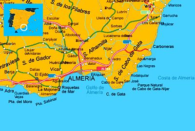 almeria carte espagne