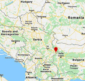 Dimitrovgrad, position dans la carte