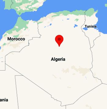 El Menia, position dans la carte