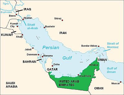 Carte - Emirats Arabes Unis