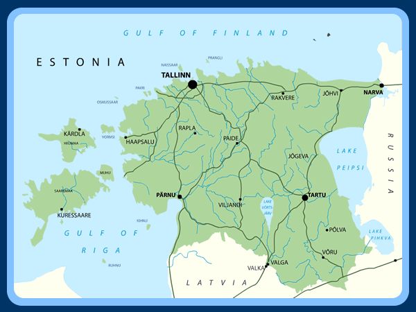 Carte - Estonie