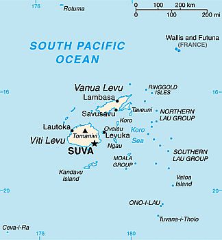 Carte - Fidji
