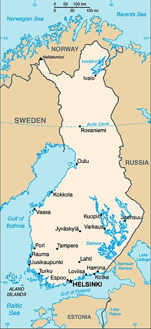 Carte - Finlande