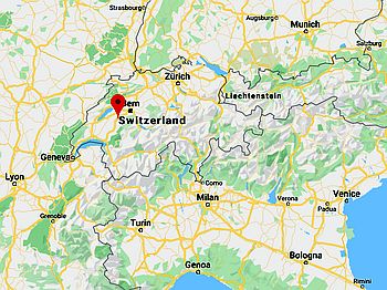 Fribourg, position dans la carte