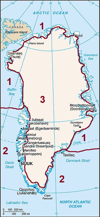 Carte - Groenland