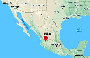 Guadalajara, position dans la carte