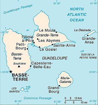 Carte - Guadeloupe
