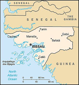 Carte - Guinee Bissau