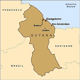 Carte - Guyana