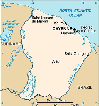 Carte - Guyane Française