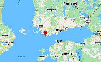 Hanko, position dans la carte