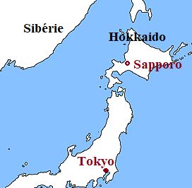 Hokkaido, carte