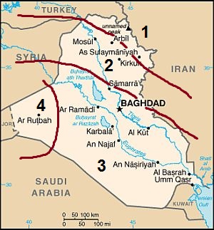 Carte - Irak
