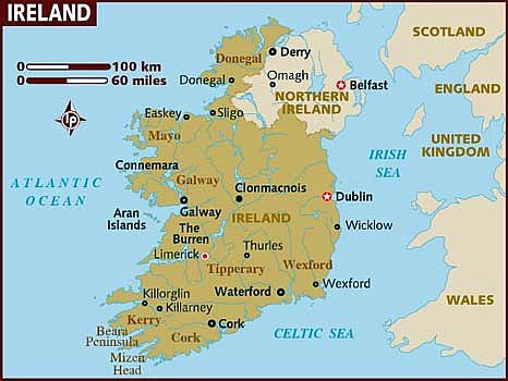 Carte - Irlande