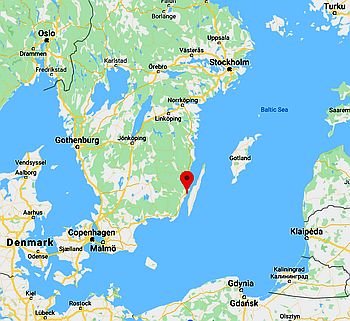 Kalmar, position dans la carte
