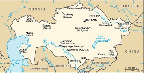 Carte - Kazakhstan