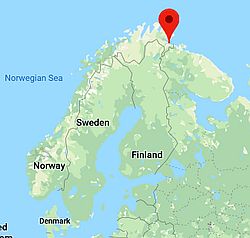 Kirkenes, position dans la carte