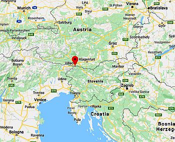 Kranjska Gora, position dans la carte