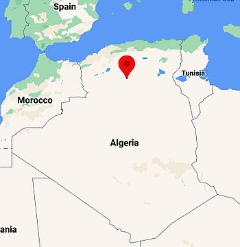 Laghouat, position dans la carte