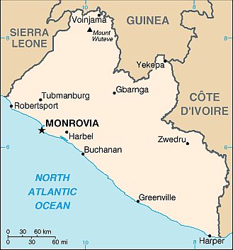 Carte - Liberia