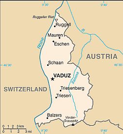 Carte - Liechtenstein