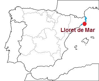 Lloret de Mar et la Costa Brava, où ils se trouvent