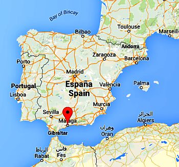 Málaga, où elle se trouve