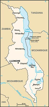 Carte - Malawi