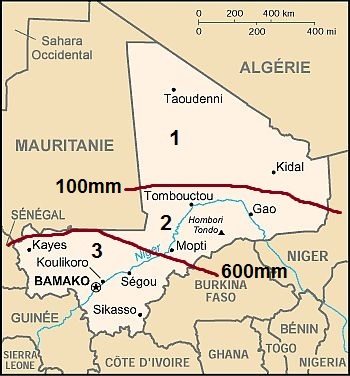 Carte - Mali