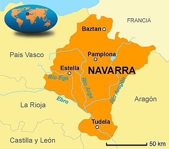 Navarre, carte